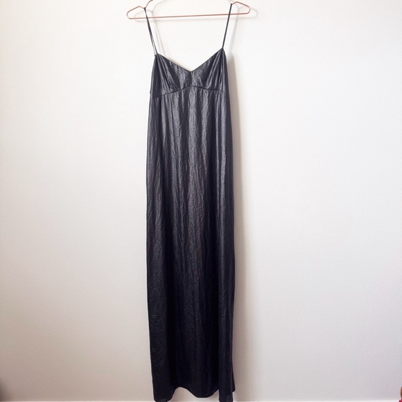 BCBGMaxAzria Deanne slip Maxi Dress black shimmer - Picture 3 of 14